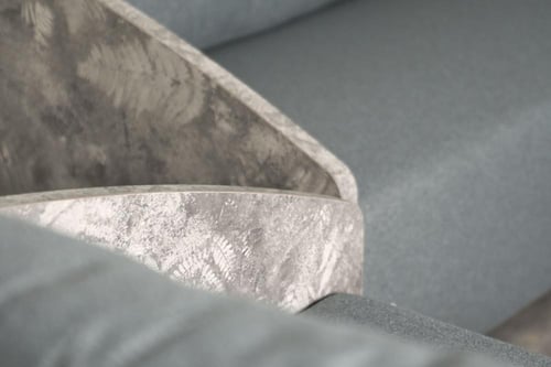 طقم كنب قماش لون رصاصي 5 أشخاص (3+1+1) موديل NEW24...