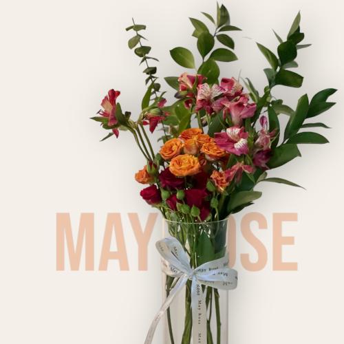 فازة ورد طبيعي حجم كبير