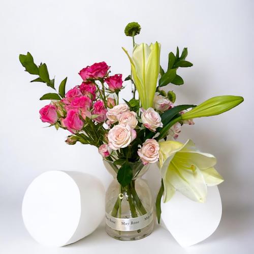 فازة ورد طبيعي