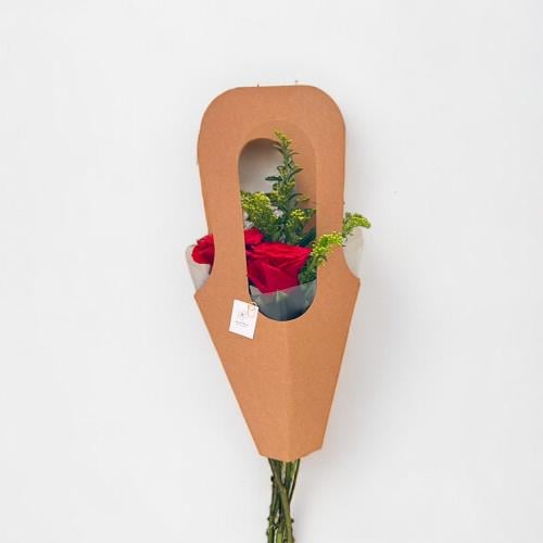 سلة ورد طبيعي