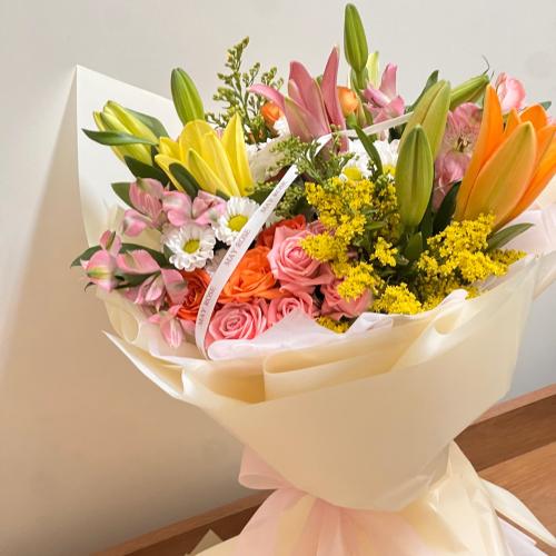 بوكيه ورد طبيعي كبير