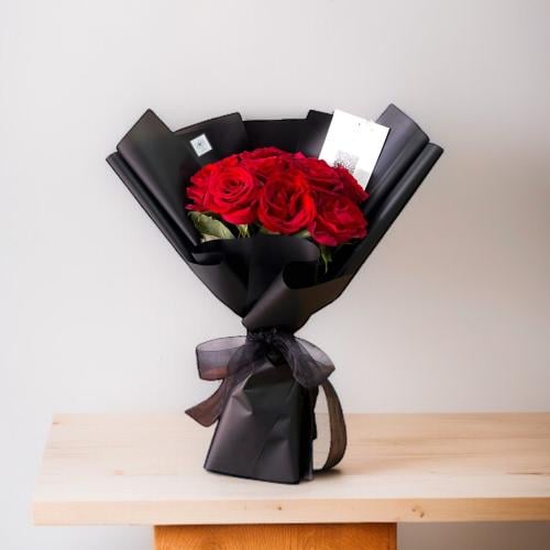 بوكيه ورد احمر