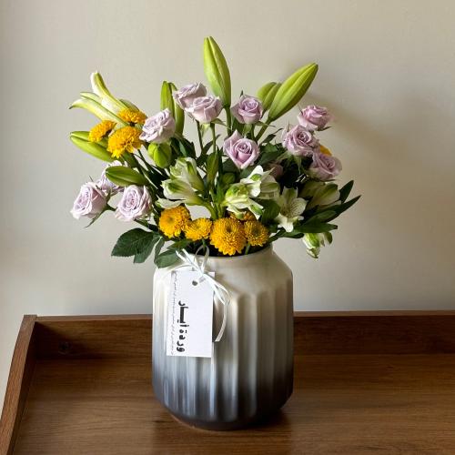 فازة ورد طبيعي فاخرة