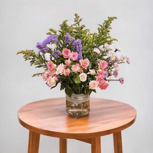 فازة ورد طبيعي