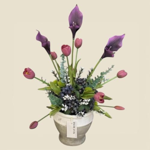 فازة ورد صناعي