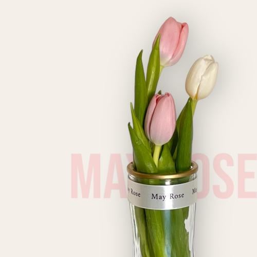 فازة ورد توليب حجم متوسط