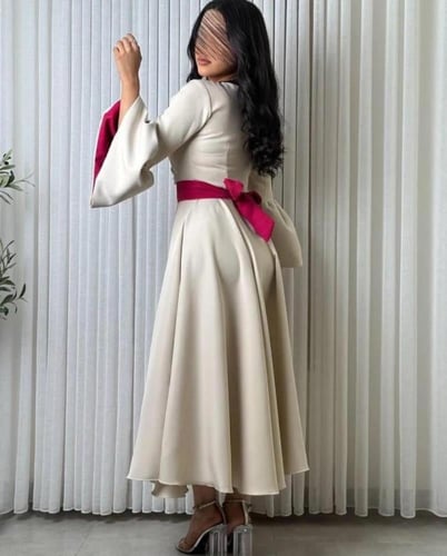 فستان سهره باربي بأكمام واسعة