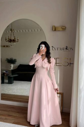 فستان سهره باربي كوري تطريز شك يدوي