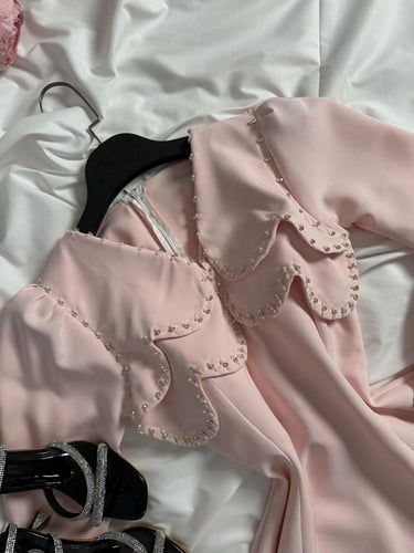 فستان سهره باربي كوري تطريز شك يدوي