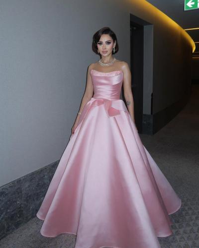 فستان سهرة ميكادو تطريز يدوي راقي