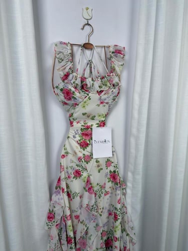 فستان ناعم مورد فخم