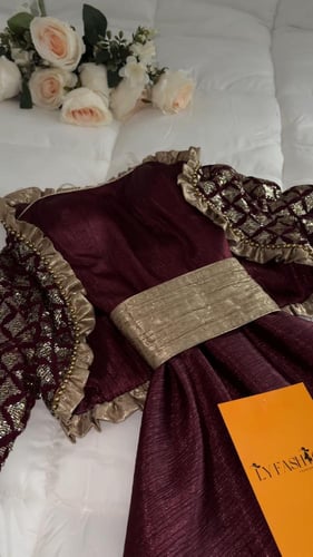 فستان سهرة عودي قطعتين إماراتي