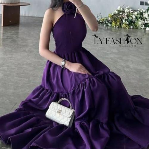 فستان سهره مكادو تطريز يدوي