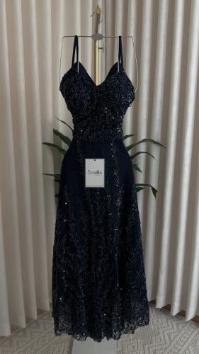 طقم سهرة منفصل كحلي