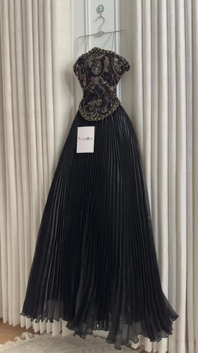 فستان سهرة تطريز يدوي فخم