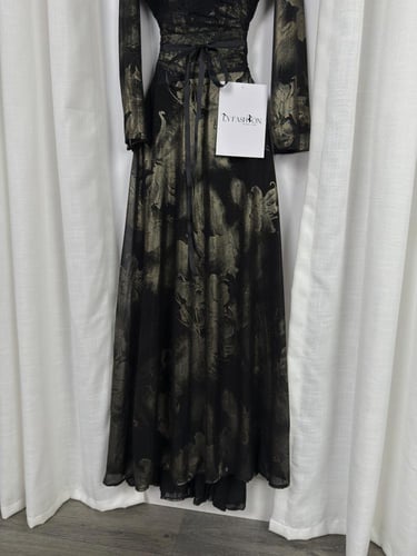 فستان سهرة تل برنت مشجر دانتيل