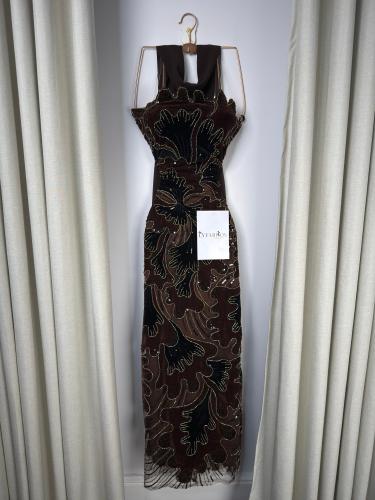 فستان سهرة مخمل أنيق