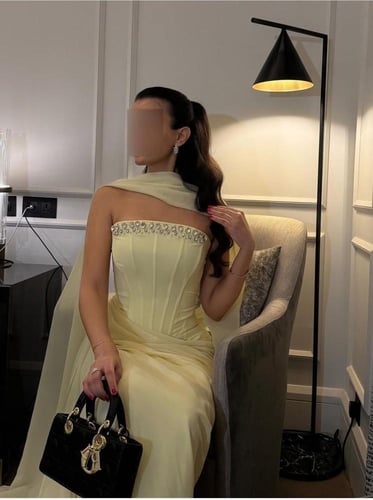 فستان ليمون معا شال راقٍي