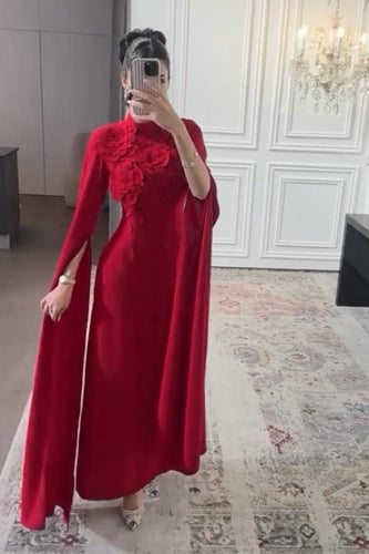 فستان سهره كريب استرتش راقي