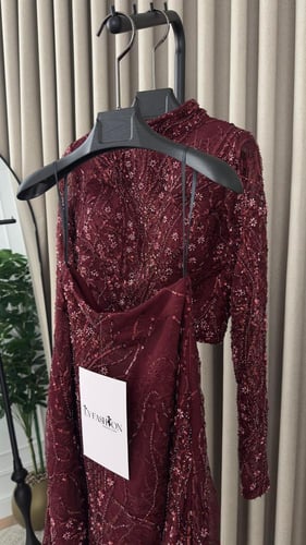 طقم سهرة منفصل مطرز بالكامل