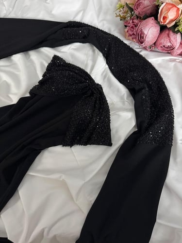 فستان سهرة كريب استرتش كسرات