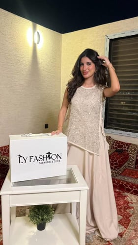 جلابية بيج ناعمة