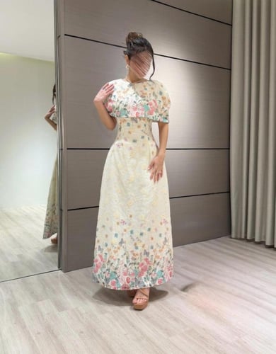 فستان ناعم ابيض قطعتين