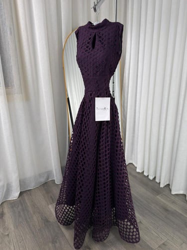 فستان ناعم موف جبير مبطن باربي