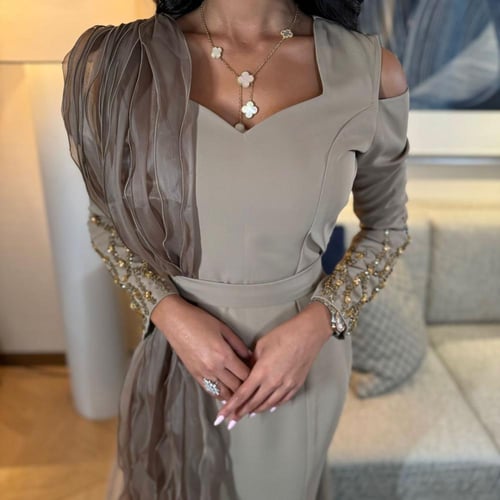 فستان سهرة راقي باربي تطريز يدوي