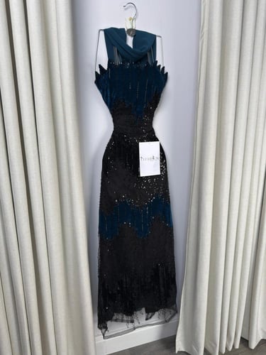 فستان سهرة مخمل فخم