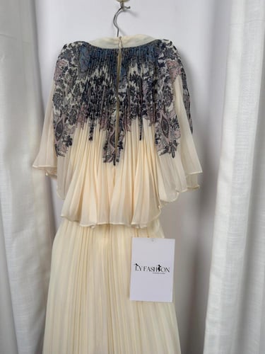 فستان ناعم قطعتين مشجر