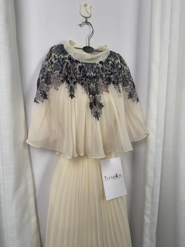 فستان ناعم قطعتين مشجر