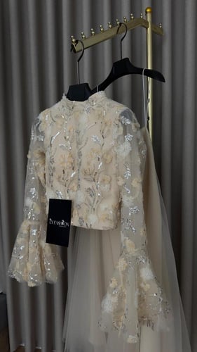 طقم سهرة منفصل بلوزه وتنورة