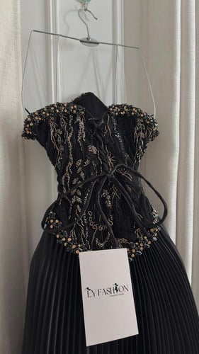 فستان سهرة تطريز يدوي فخم