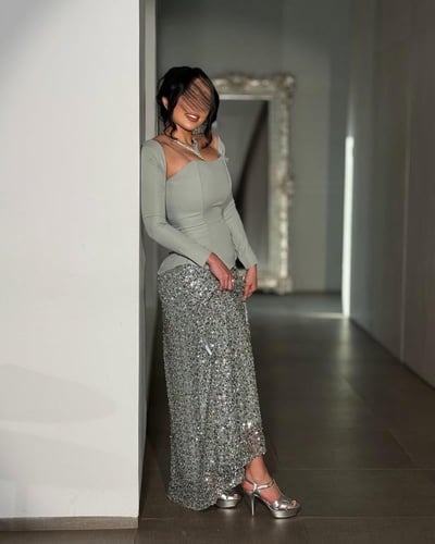 فستان سهرة شك ترتر فخم