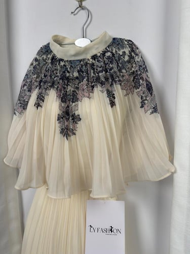 فستان ناعم قطعتين مشجر