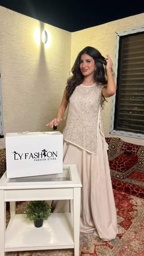 جلابية بيج ناعمة