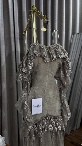 فستان بيج طبقات تل رقي