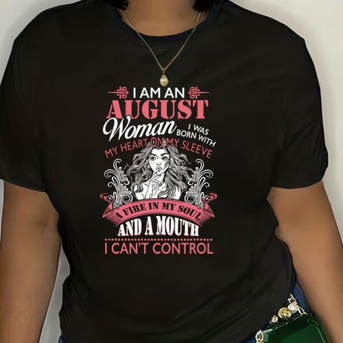 تي شيرت نسائي برقبة مستديرة