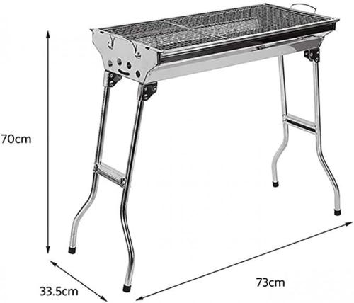 كانون منقل شواية شواء مقاس كبير متنقل من الستانلس...