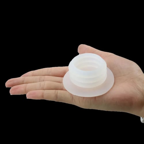 جلدة عامود الشيشة من السيليكون لون ابيض