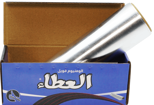 جملة بالكرتون - العطاء الازرق رول قصدير المنيوم 1ك...