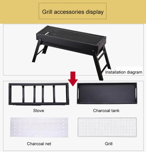 كانون منقل شواية شواء مقاس وسط 60سم متنقل من الستا...