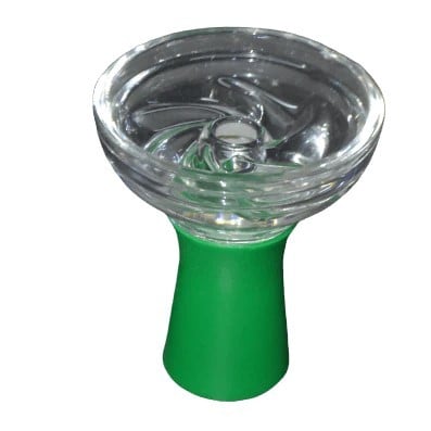 بالجملة - راس شيشة من السيليكون مع راس زجاج دائري...