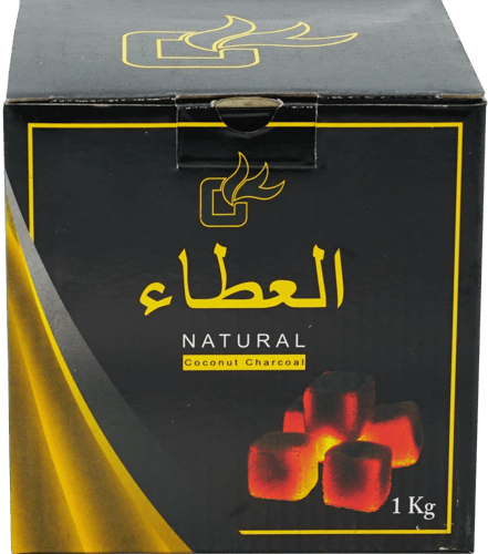 العطاء فحم مكعبات قشور جوز الهند 1 كيلو