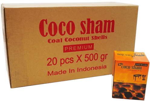فحم كوكوشام فحم مكعبات قشور جوز الهند 500ج نصف كيل...
