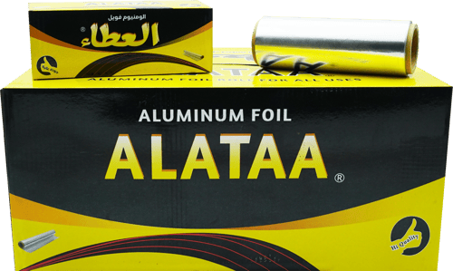 جملة بالكرتون - العطاء الاصفر رول قصدير المنيوم 1ك...