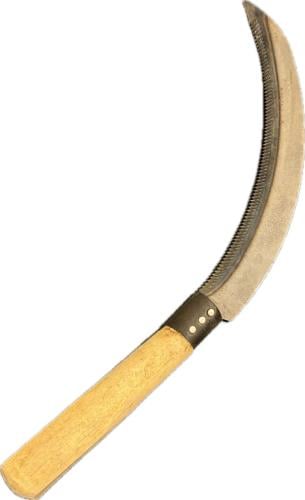 Agricultural stuffed with wood handle