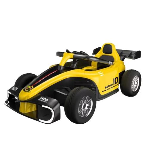 Formula car yellow color