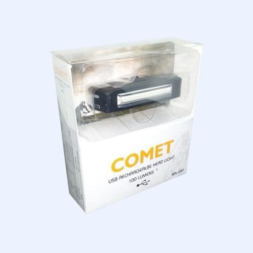 Flashlight behind shipping